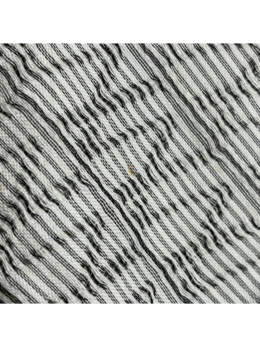 Louis Vuitton Shawl Fringe Cotton Silk Gray Scarf